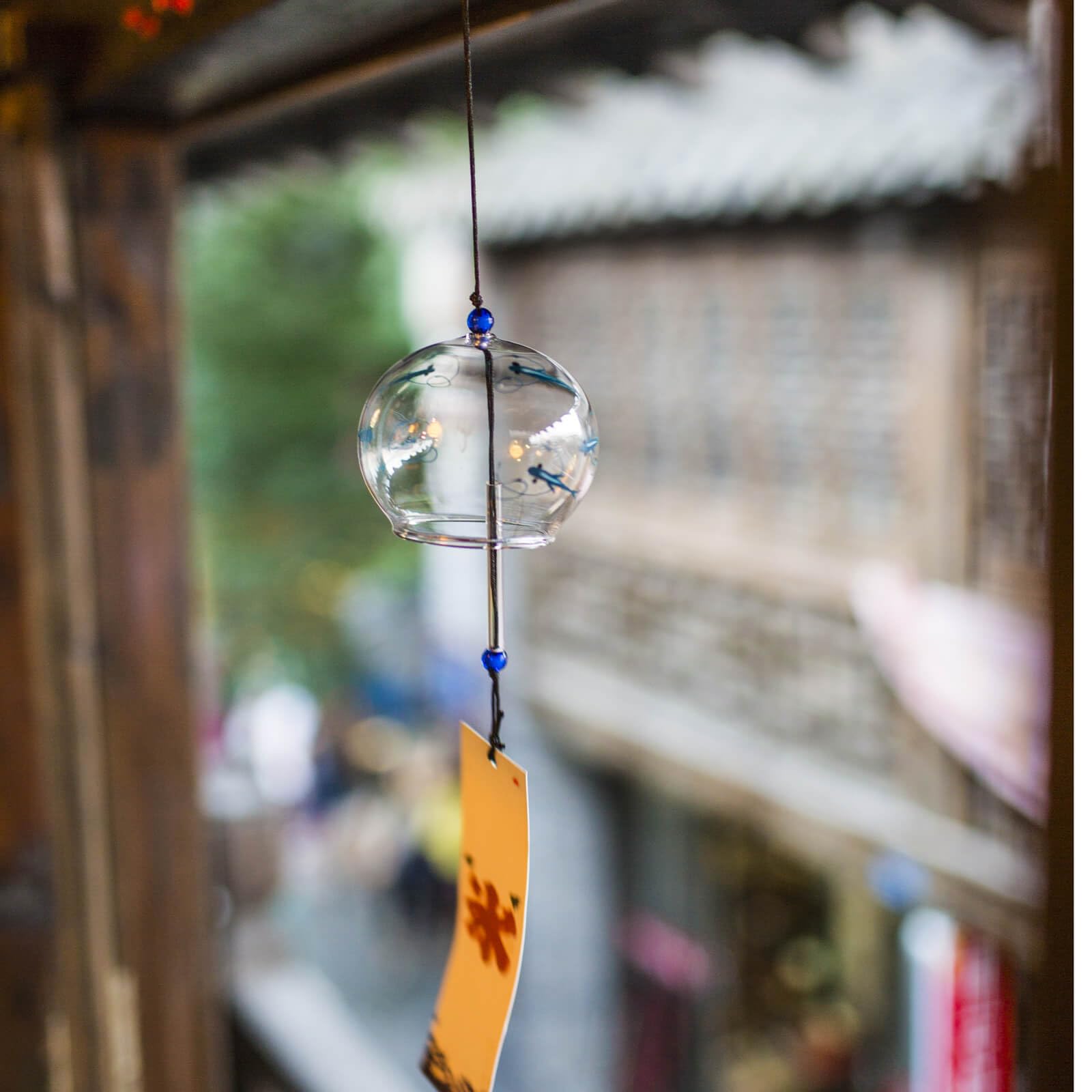 Eliteshine Japanese Wind Bell Wind Chimes Handmade Glass Furin